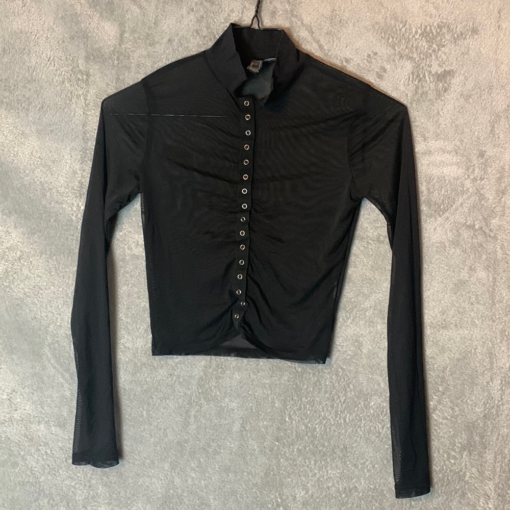 Sheer Collared Forever 21 Top